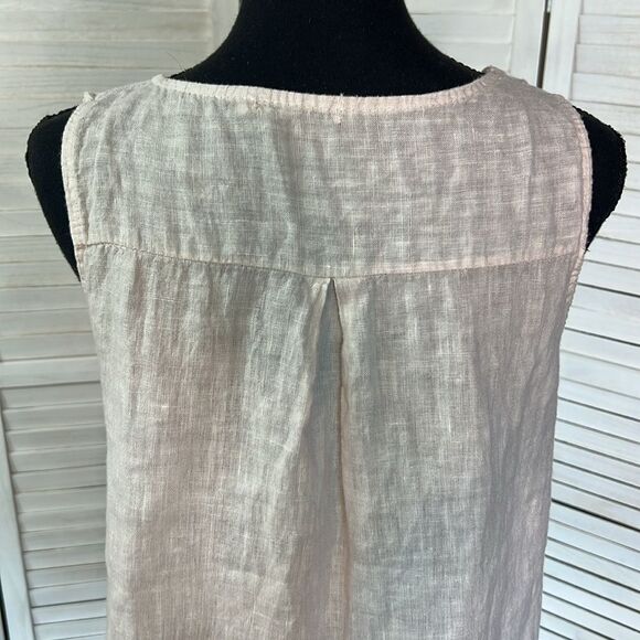 3/$25 Valentina Naldi Linen Sleeveless Tank Top Small - Picture 6 of 9